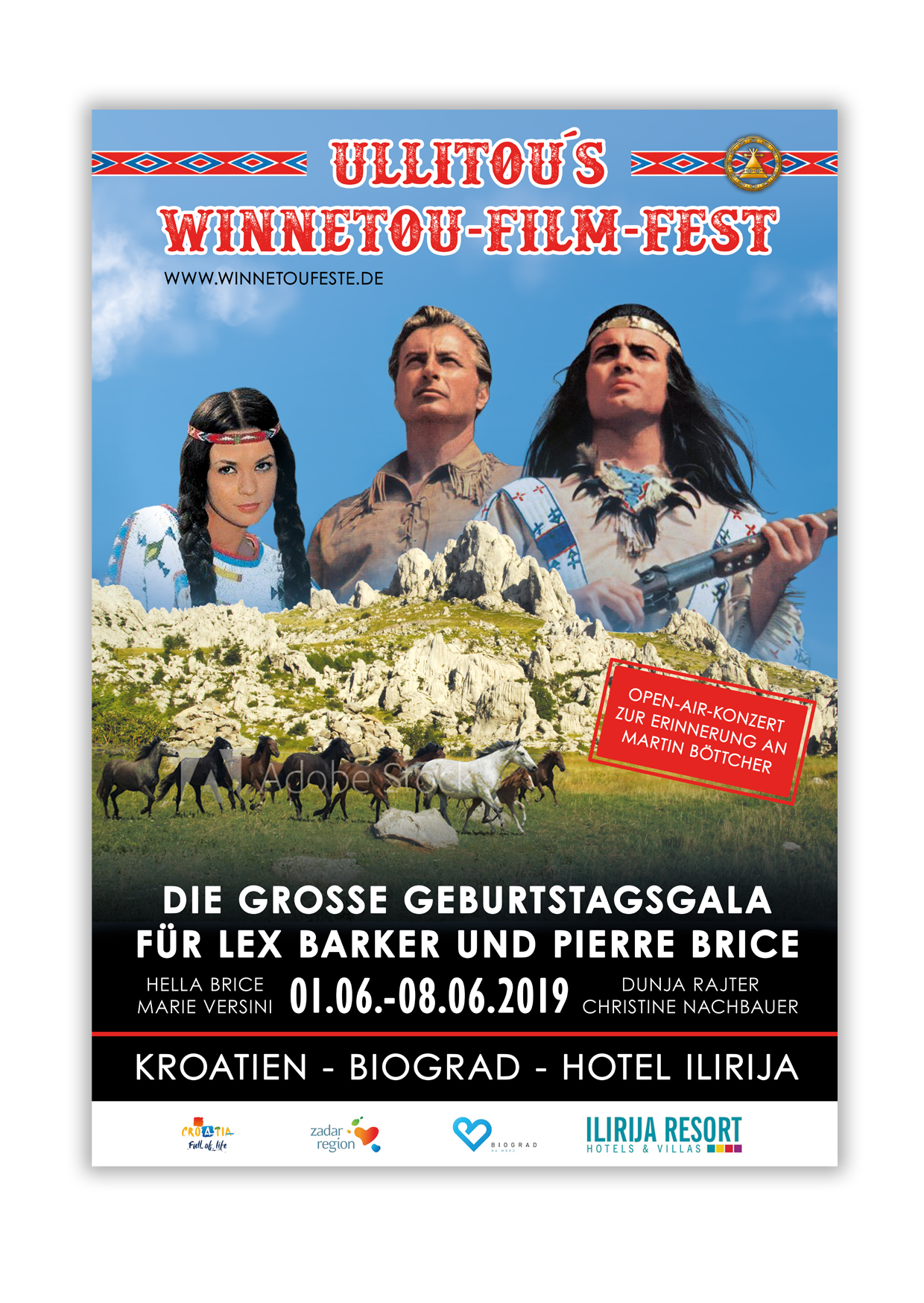 Plakat-Design für Winnetou Fest