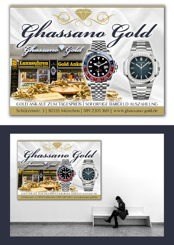 Plakat-Design für Juwelier