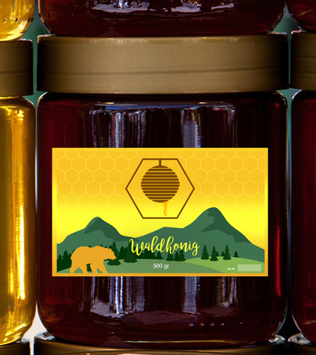 Etiketten-Design für Honig