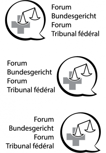 Logo-Design für Forum Schweizerisches Bundesgericht