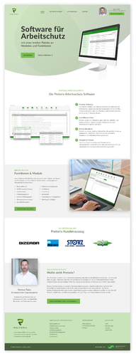  Webdesign für einen Softwarehersteller