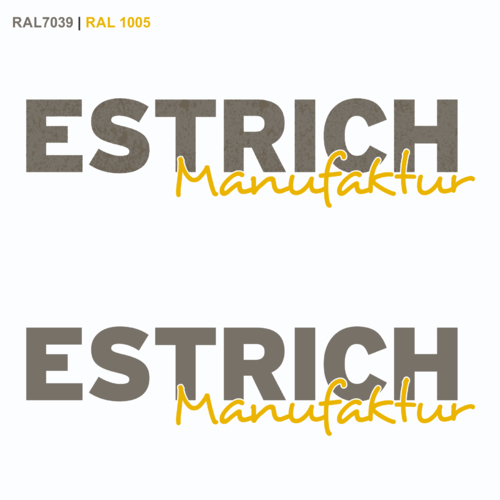 Logo-Design für Estrich-Manufaktur