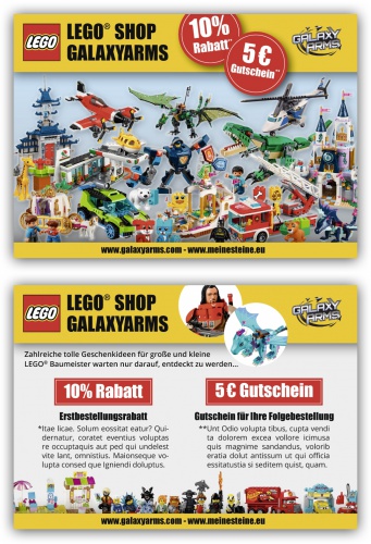 Flyer-Design für Onlineversandhandel von Spielwaren