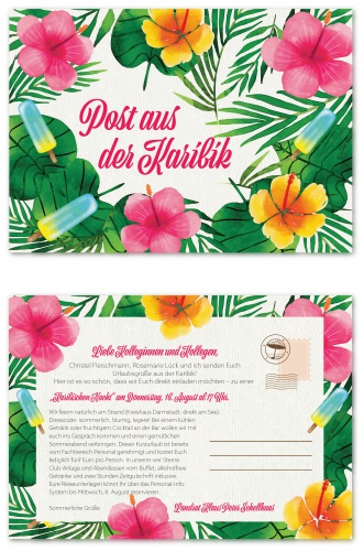 Einladungskarten-Design für jährliches Sommerfest