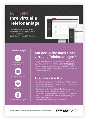  Flyer-Design für innovativen VoIP Anbieter