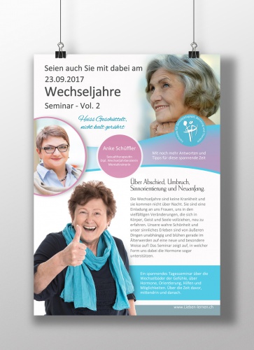 Flyer-Design für Wechseljahres Tag Seminar Vol. 2