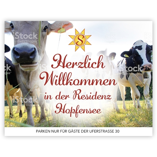 Plakat-Design für Vermieter von Ferienwohnungen im Allgäu