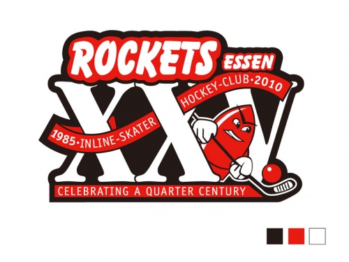  25 Jahre Logo für einen Skaterhockey Verein