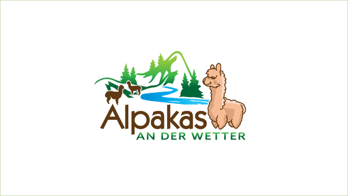  Logo-Design für Wanderungen mit Alpakas