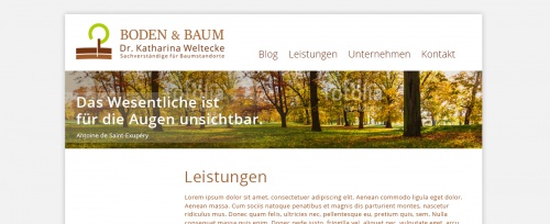 Corporate Design für Boden&Baum-Sachverständige