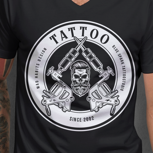 T-Shirt-Design für Tattoo-Liebhaber