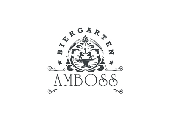  Logo für einen Biergarten in einer ehemaligen Schmiede