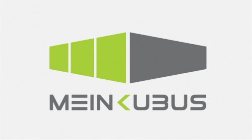 Logo-Design für innovative Modulhäuser aus Vollholz und Stahl