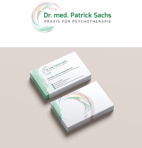  Logo & Visitenkarte für psychotherapeutischen Arzt