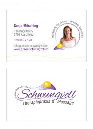  Logo & Visitenkarte für Massage & Therapiepraxis