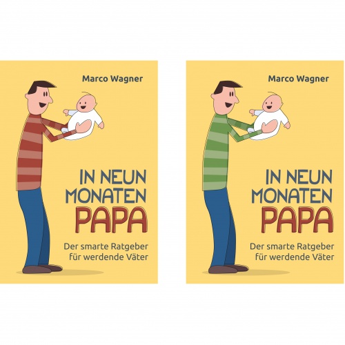  Cover-Design für Buch über das Vater-Werden