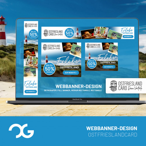 Webbanner-Design für Ostfrieslandcard