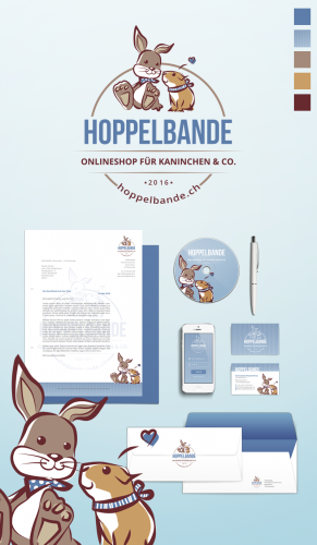 Corporate Design für hoppelbande.ch