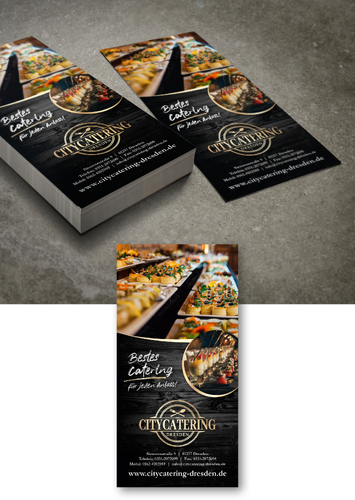 Flyer-Design für ein Cateringunternehmen