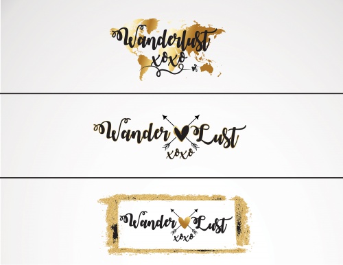 Logo-Design für Wanderlust xoxo Wander,- und Reiseblog