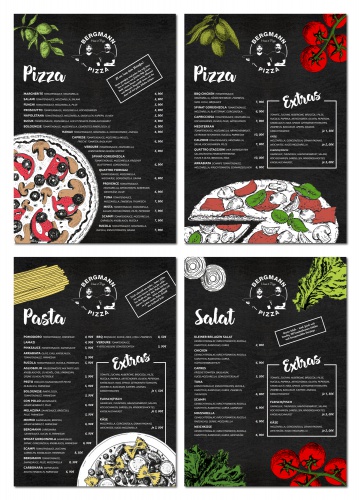 Flyer-Design für Pizzeria