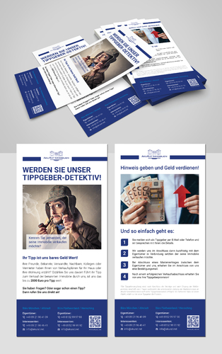 Flyer-Design für Immobilienmakler