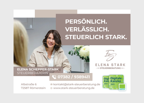 Anzeigengestaltung für Steuerberatung
