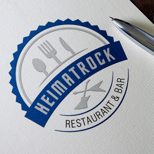 Logo-Design für Restaurant &  Bar im Hipster Style