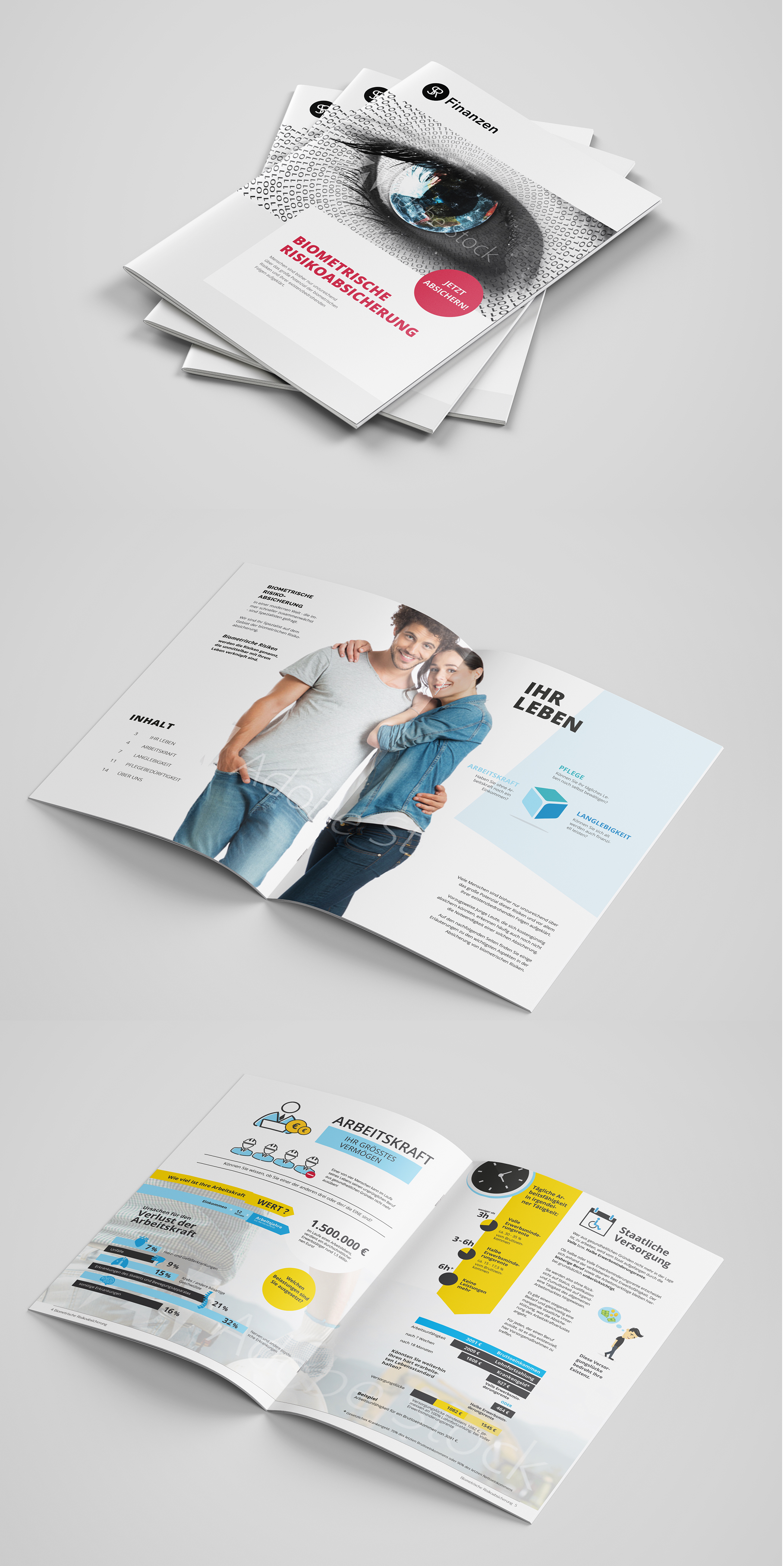 Broschuren Design Fur Versicherungsagenten Brochure Design Designonclick Com